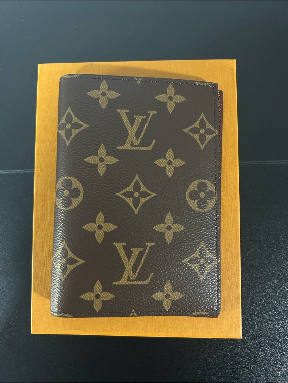Louis Vuitton Brown Monogram Canvas Passport Cover